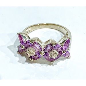 925 Sterling Silver Amethyst Ring